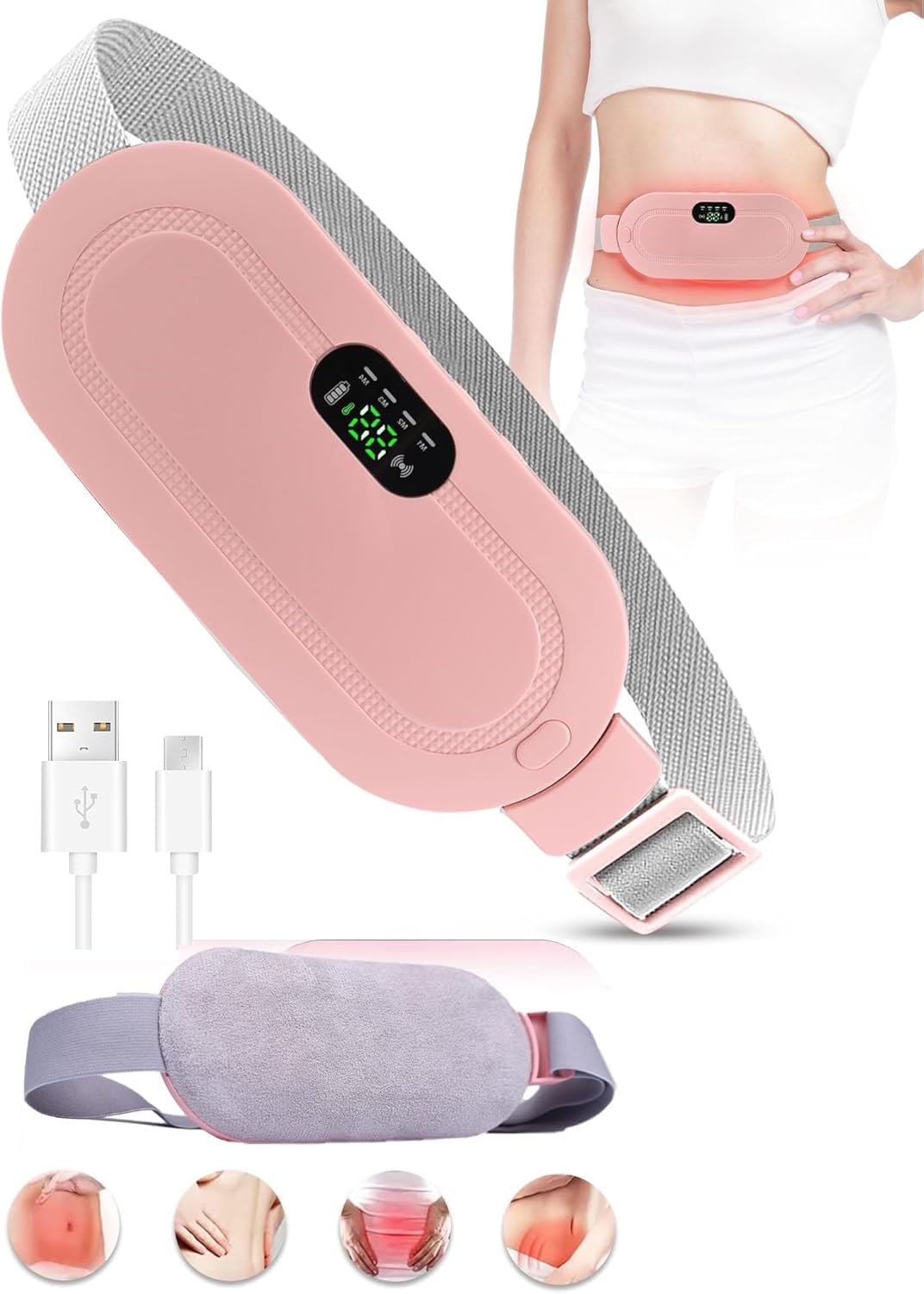 Period Cramp Relief Massager - Soothing Heat Therapy