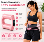 Wireless smart waist massage device for home fitness, abdominal toning, and muscle relaxation
